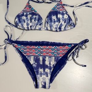 Roxy tie-dye string bikini
